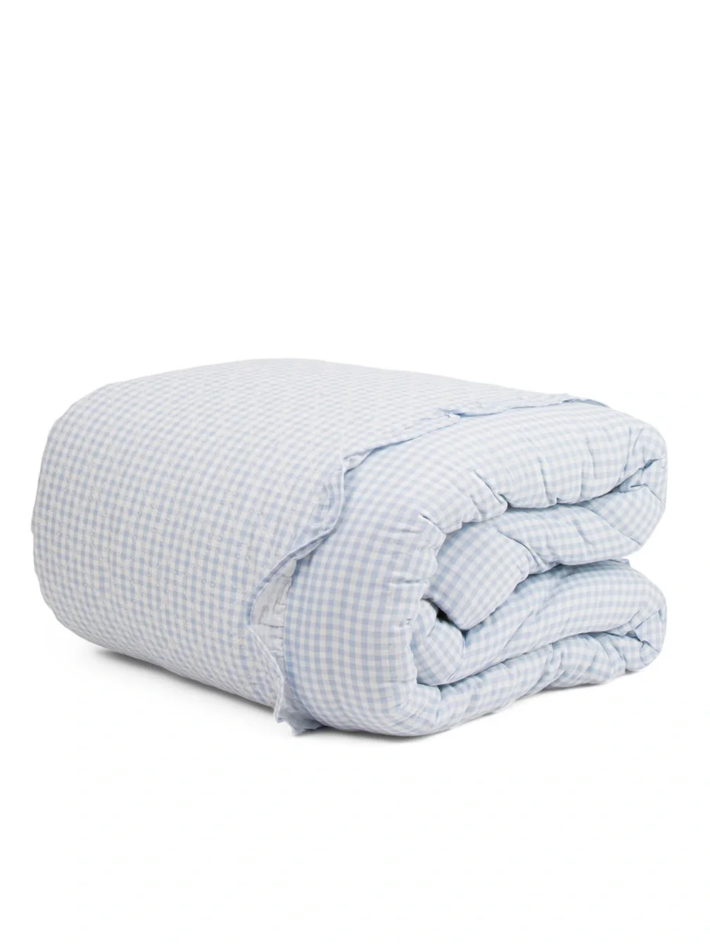 RACHEL Zoe Light Blue Gingham Storage Bag